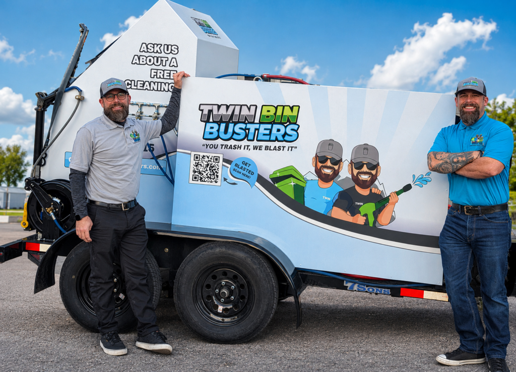 Mike and James with Twin Bin Busters